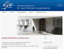 Tablet Screenshot of dr-michael-langenbacher.de